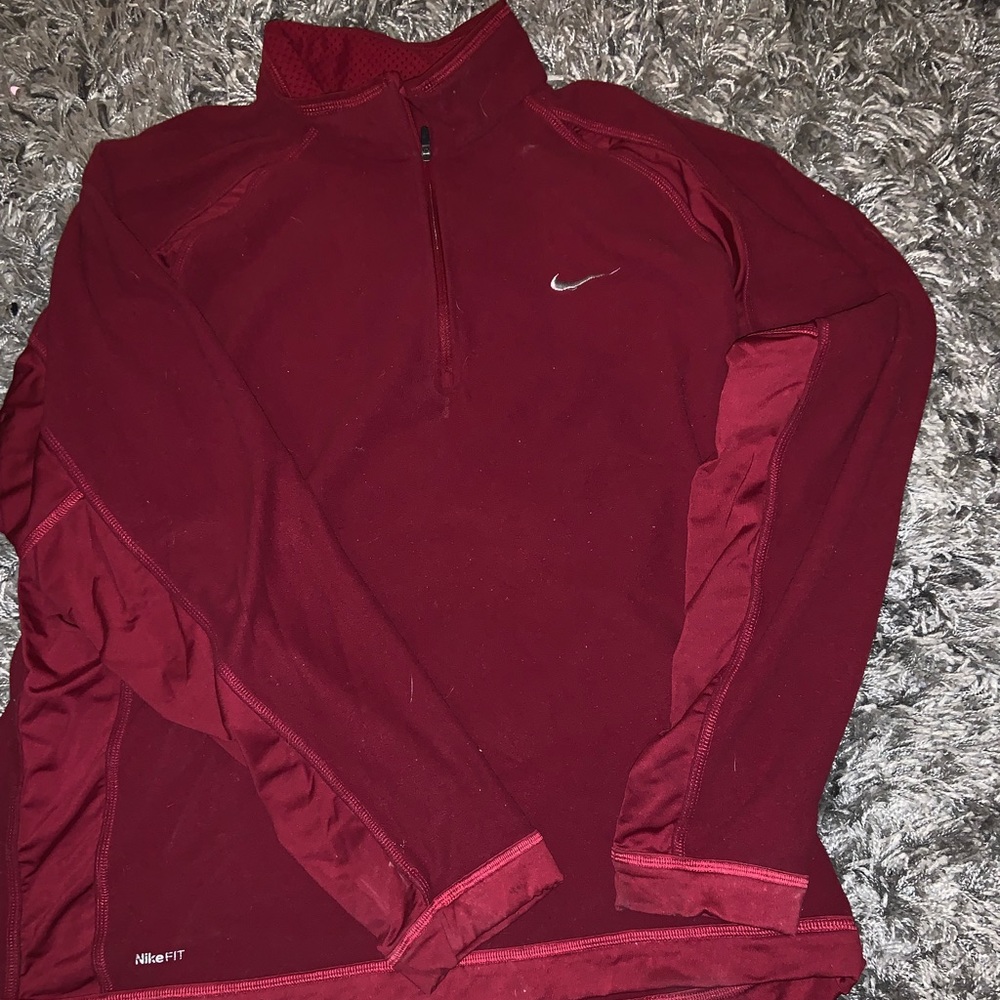 Red Nike pullover